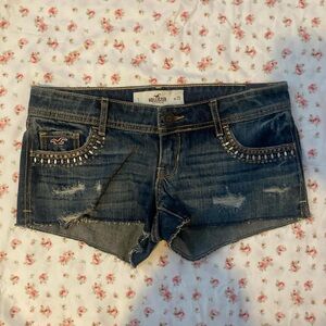 2000s Y2K vintage Hollister, micro mini shorts